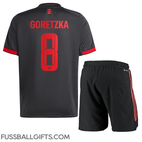 Bayern Munich Leon Goretzka #8 Fußballbekleidung 3rd trikot Kinder 2022-23 Kurzarm (+ kurze hosen)